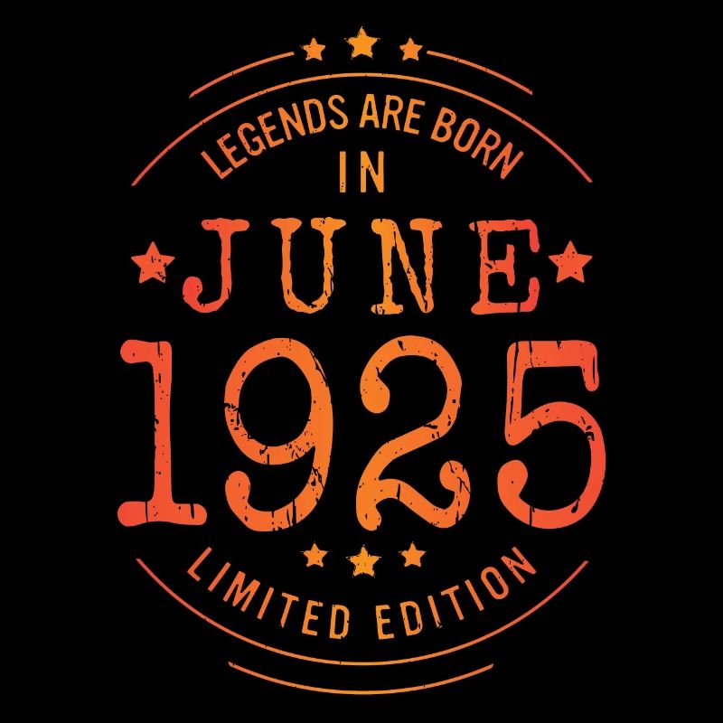 Geburtstag Juni 1925 Limited Edition Vintage