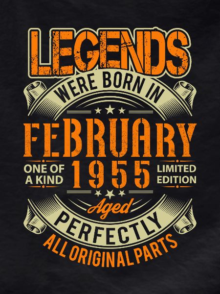 1955 February Birthday Legend
