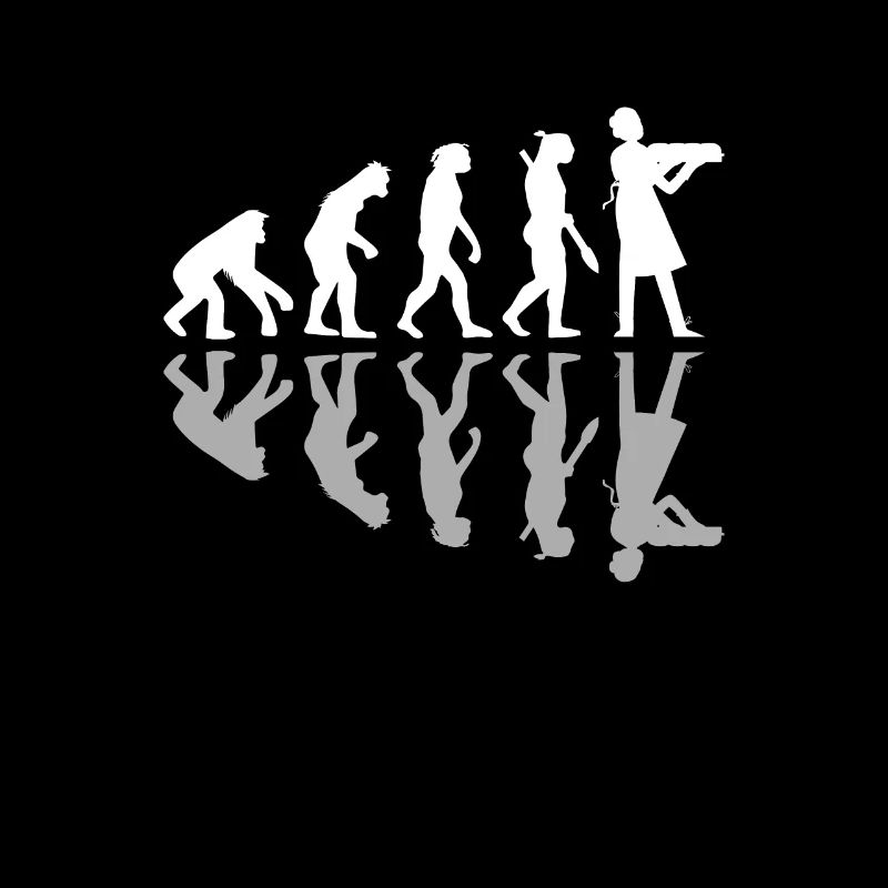 Human Evolution Funny Baking Baker Humor Culinary