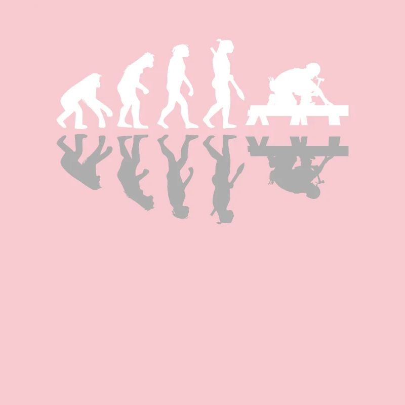 Human Evolution Carpenter Woodworkers Woodworking