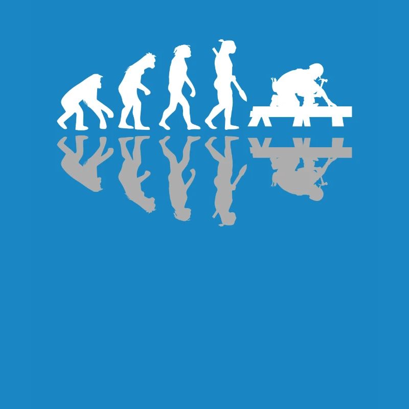 Human Evolution Carpenter Woodworkers Woodworking