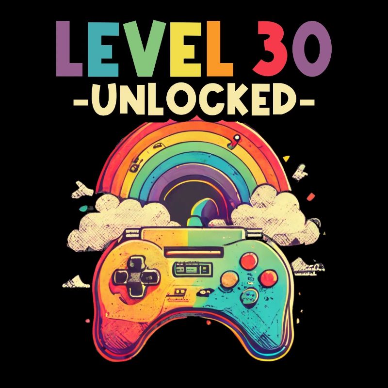 Level 30 Years Gaming 30s 30s Birthday