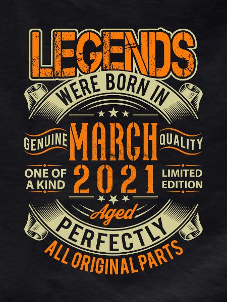 2021 March Birthday Legend