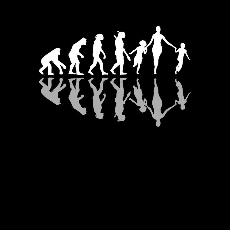 Evolution humaine Maman De Deux Humour Famille Mère