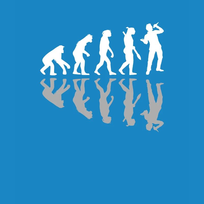 Human Evolution Singer Singing Music Lover