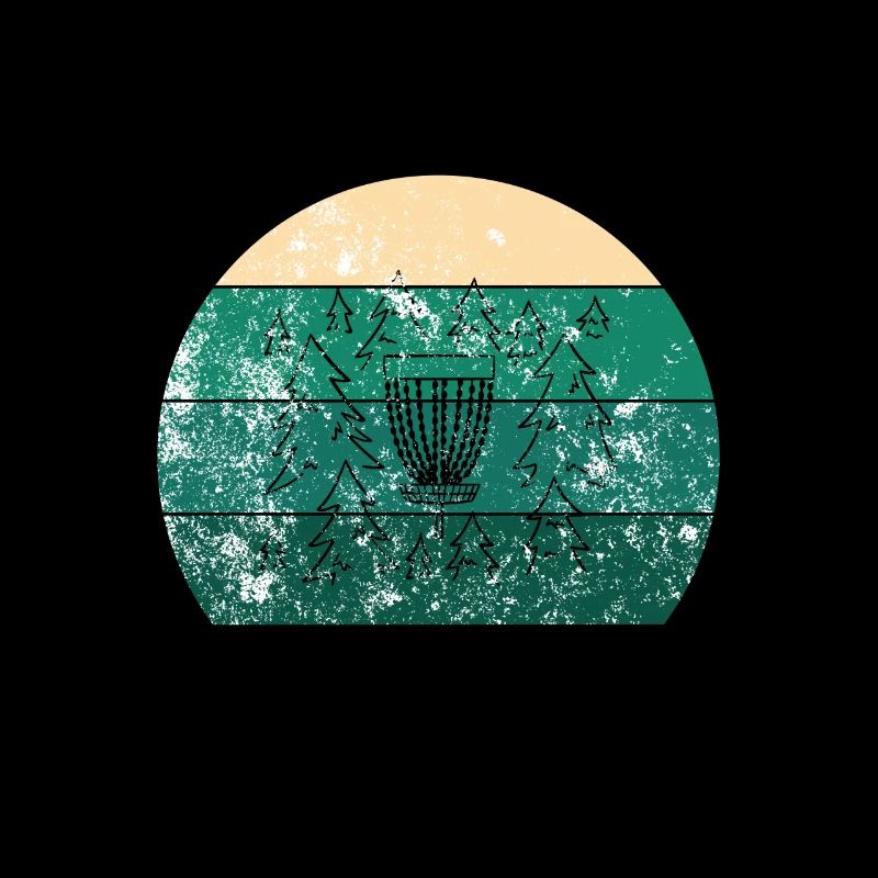 Disc Golf Basket Retro