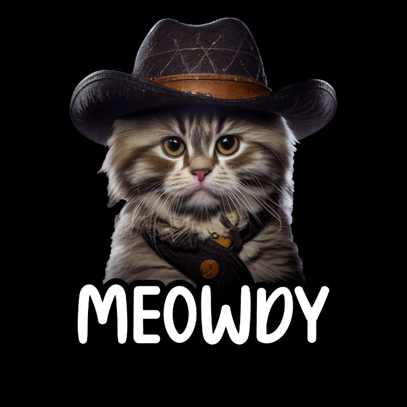 Meowdy Funny cat Meme for Cat Lovers