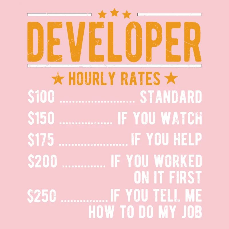Developer Hourly Wage