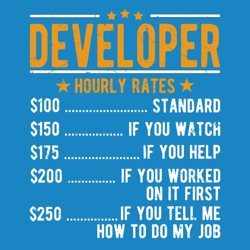 Developer Hourly Wage