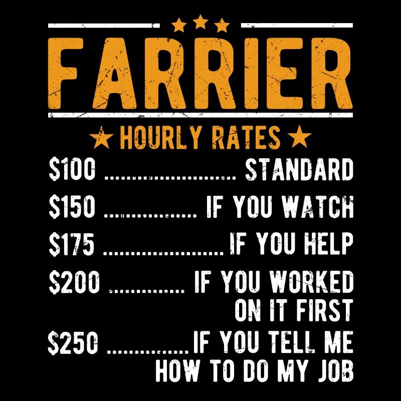Salaire horaire du maréchal-ferrant