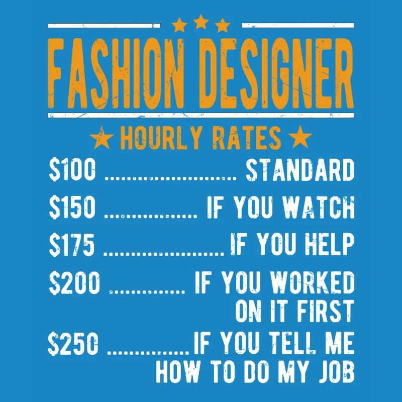 Modedesigner Stundenlohn