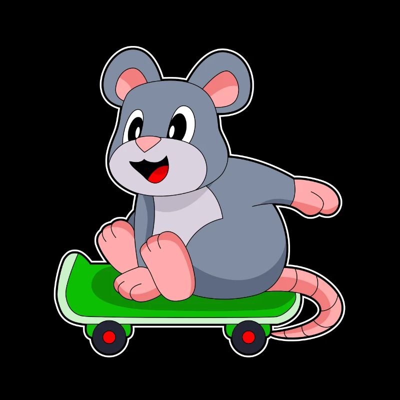 Mouse Skater Skateboard