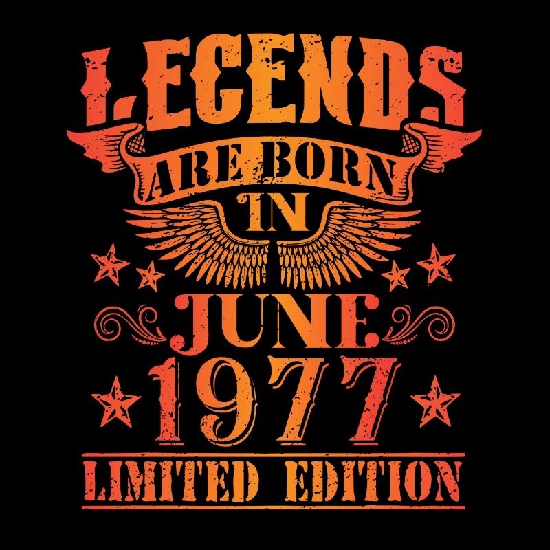 Geburtstag Juni 1977 Limited Edition Vintage