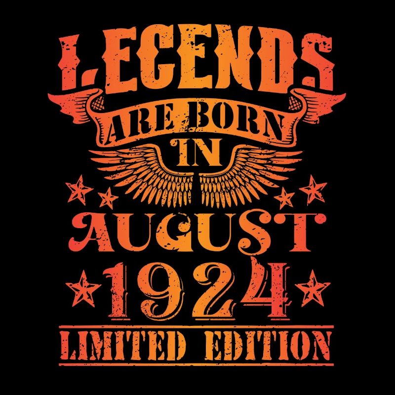 Geburtstag August 1924 Limited Edition Vintage