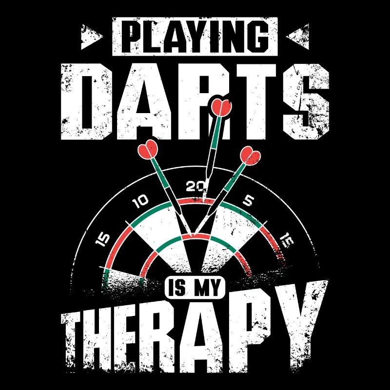 Playing darts is my therapy