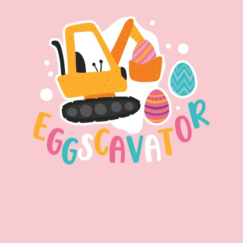 Eggscavator Construction Excavator Easter Egg Hunter
