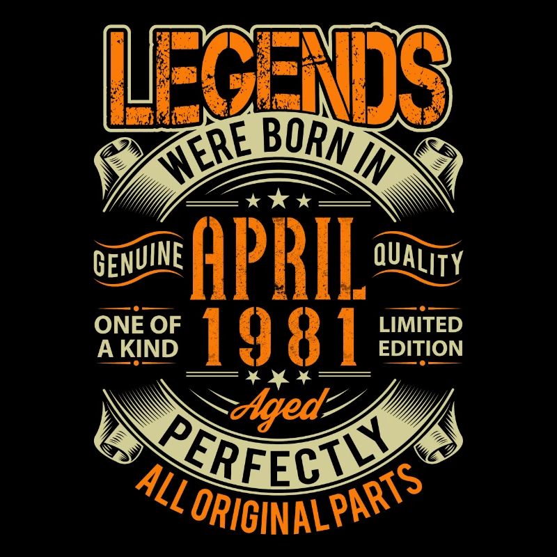 1981 Légende de l’anniversaire d’avril