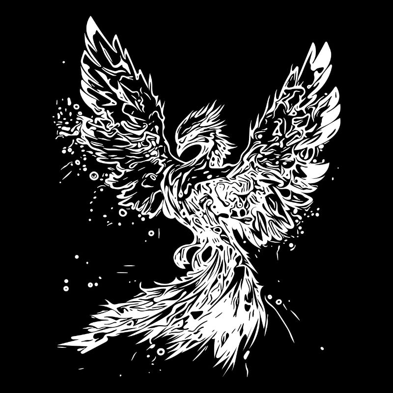 Symbole magique de l’immortalité et de la force du phénix