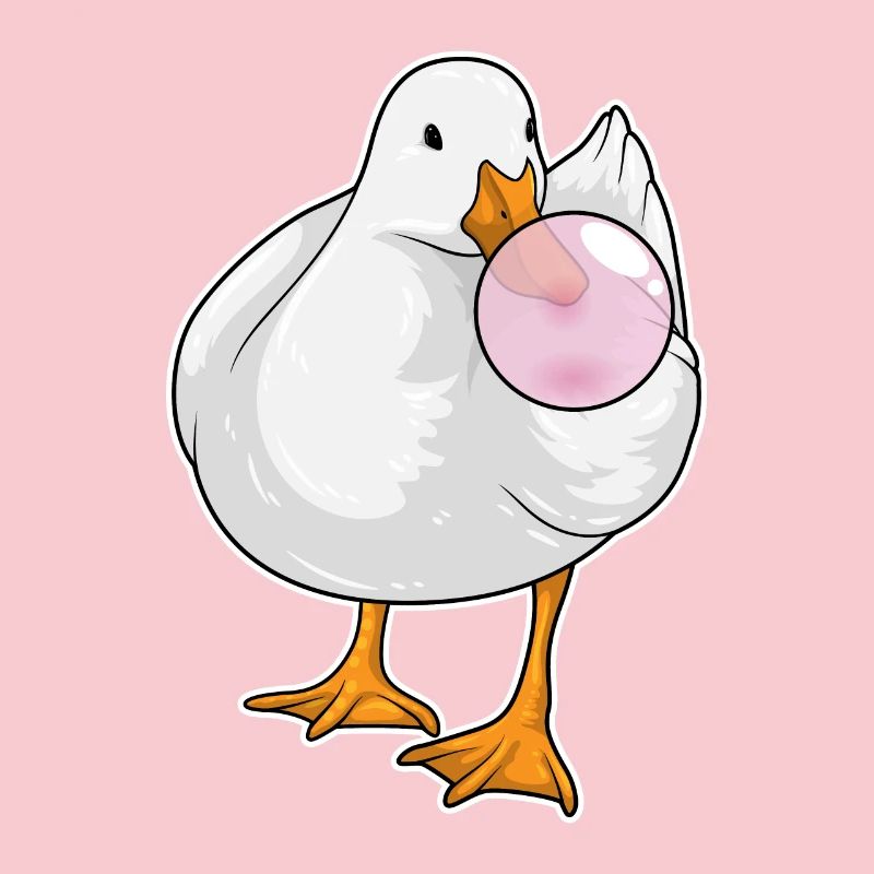 Duck chewing gum