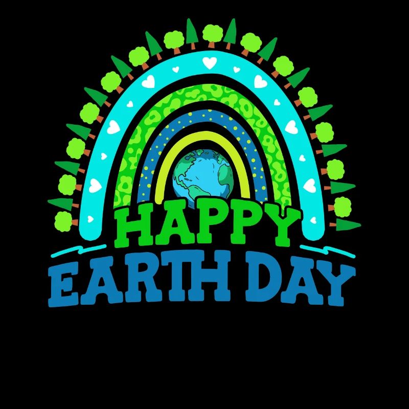 Fröhlicher Tag Der Erde Wald Bäume