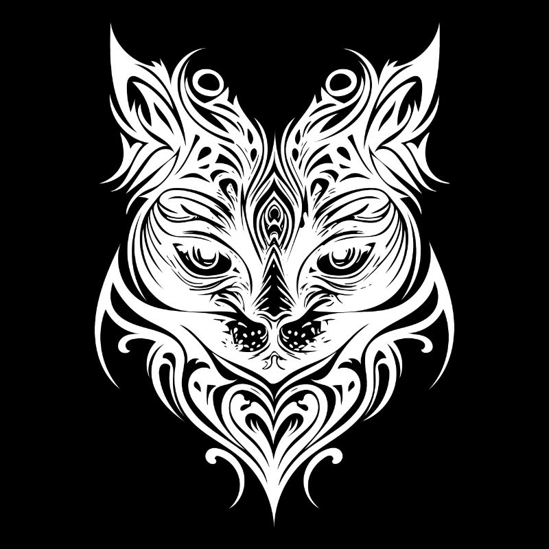 Chatons mignons dans le style de tatouage