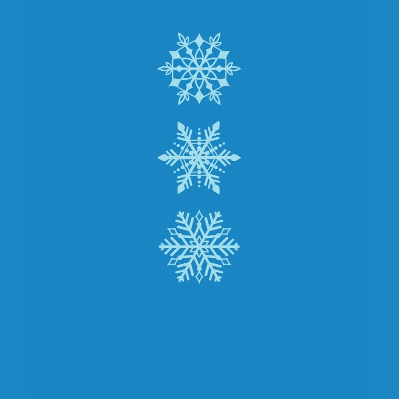 Flocons de neige de différents types Hiver