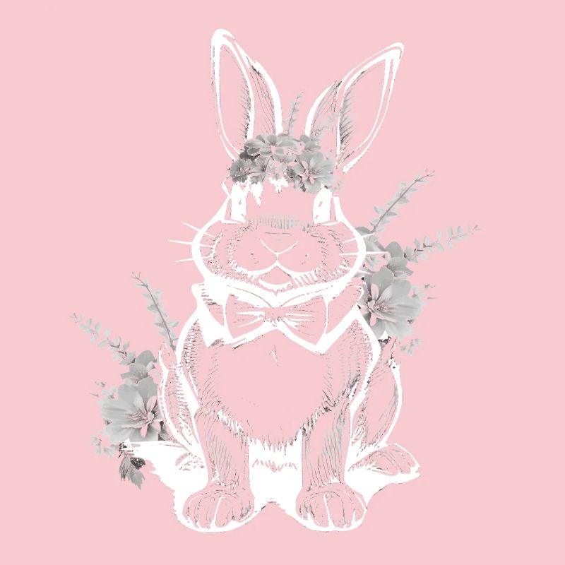 Easter Bunny Floral Rabbit