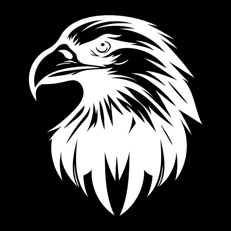 Élégant logo d’aigle dans le style tatouage