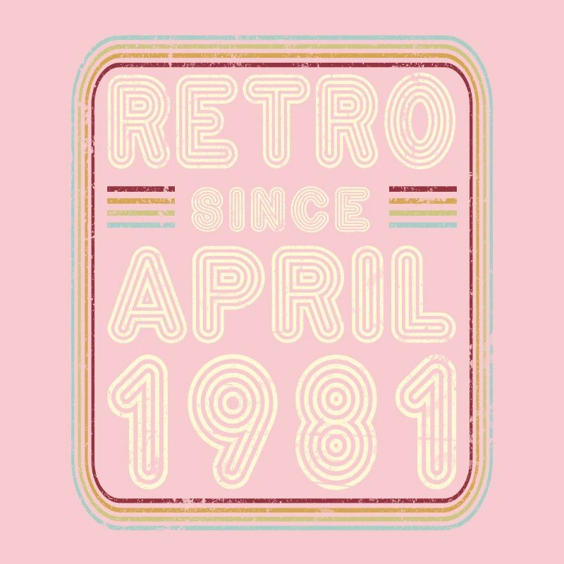 Birthday April 1981 Retro Gift