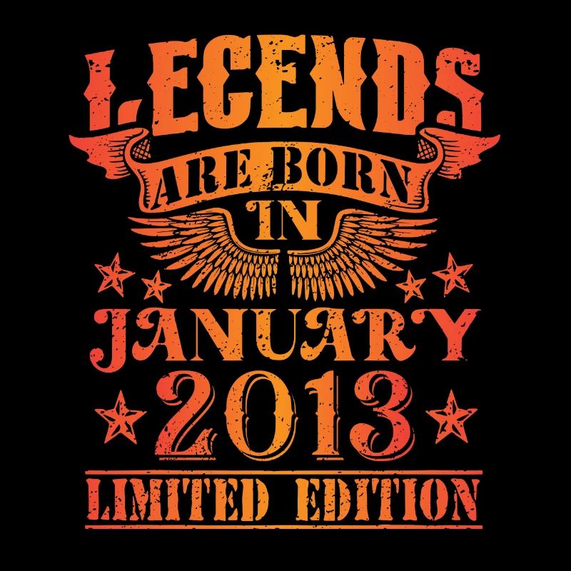 Geburtstag Januar 2013 Limited Edition Vintage