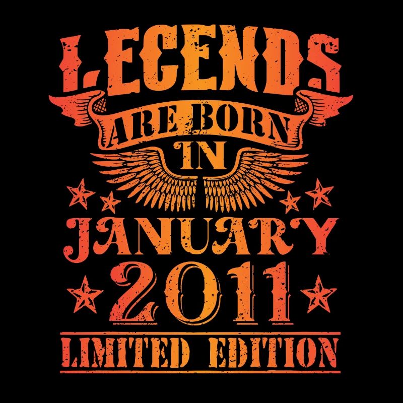Geburtstag Januar 2011 Limited Edition Vintage