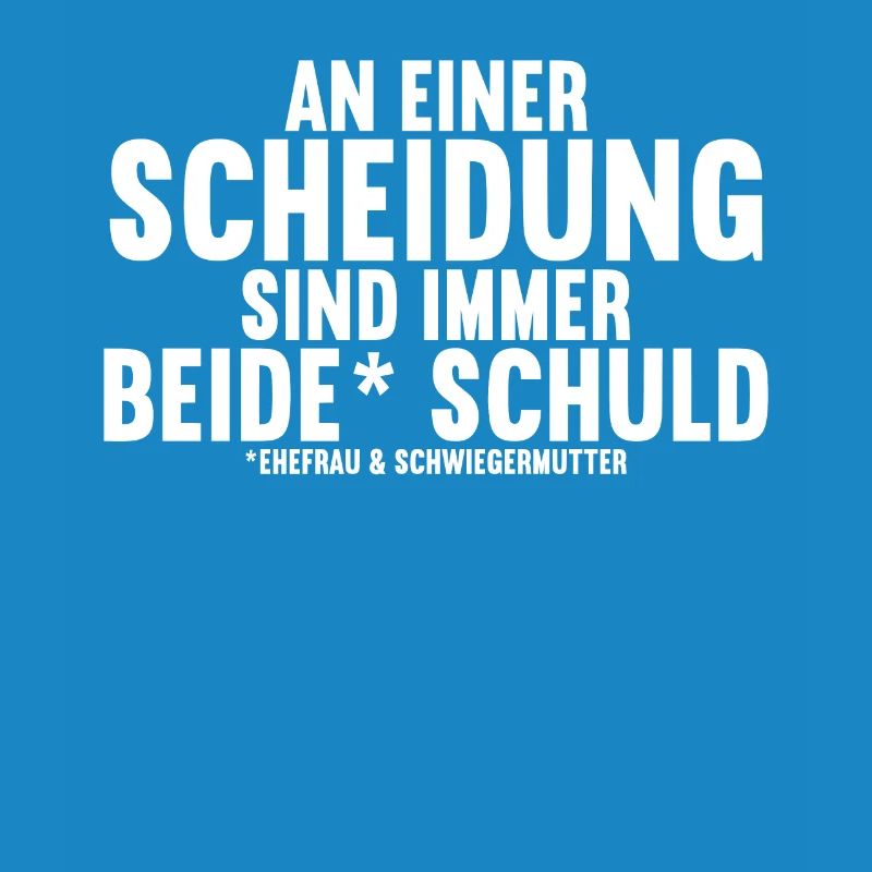 An einer Scheidung sind immer beide Schuld