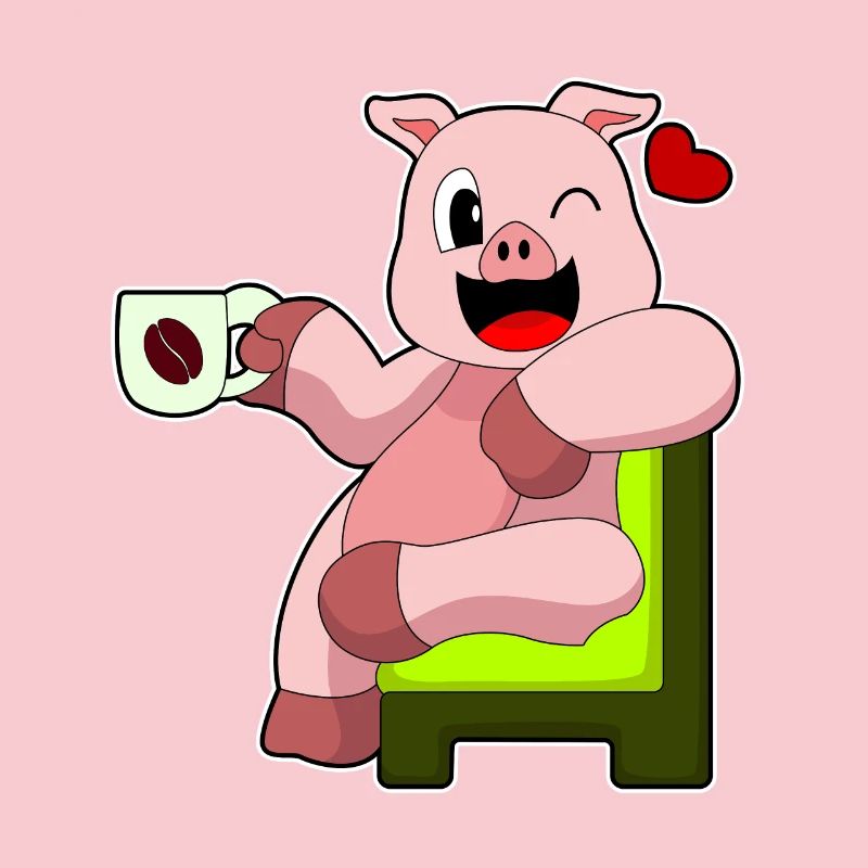 Schwein Kaffee