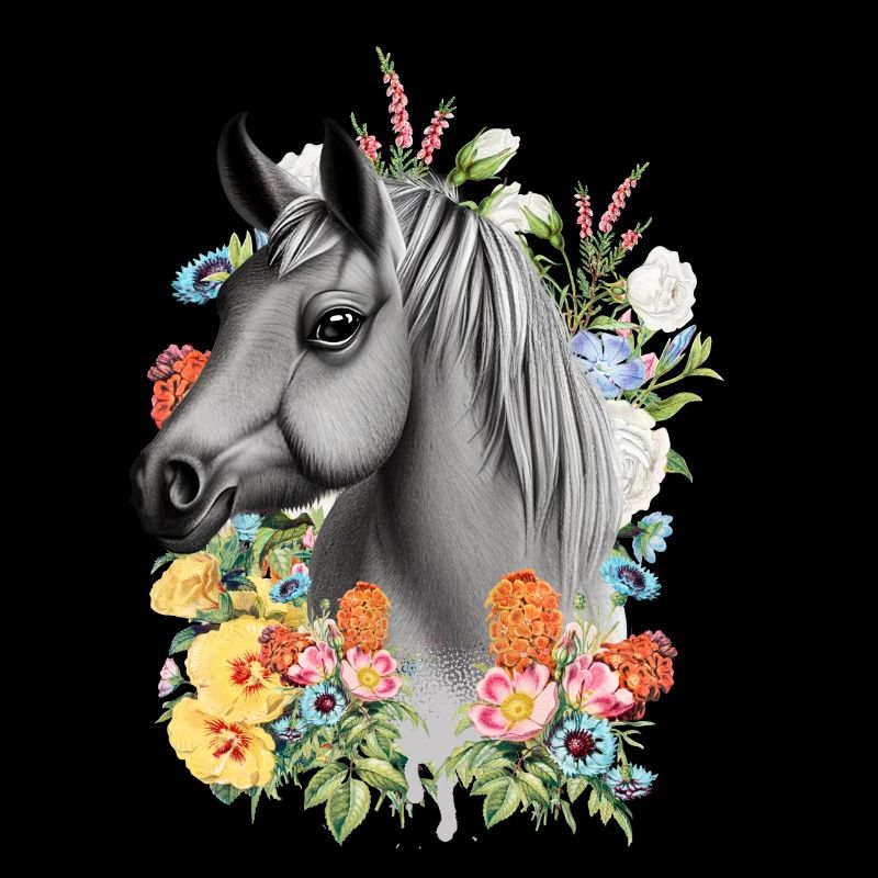 Pferd Blumen