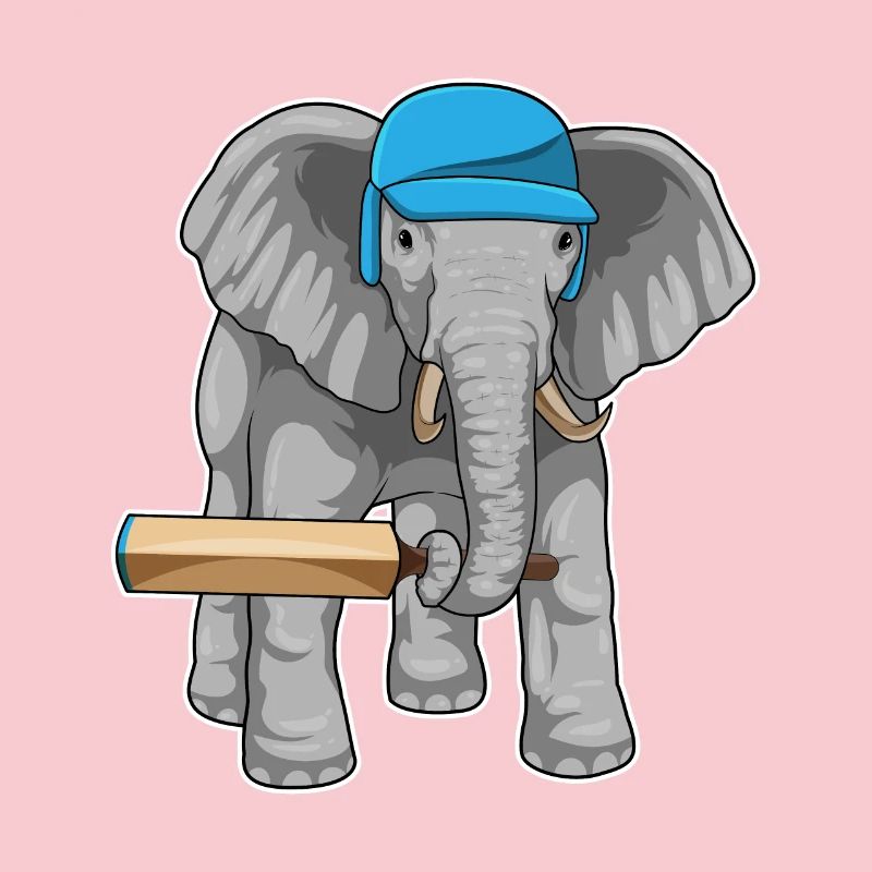 Elefant Cricket Cricketschläger