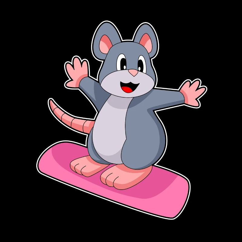 Maus Snowboard Wintersport