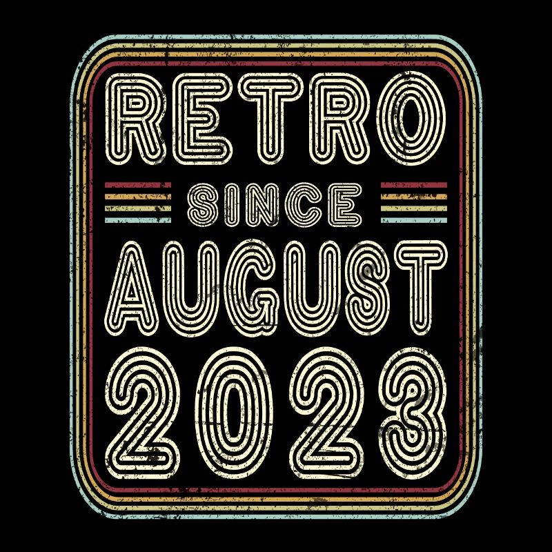 Birthday August 2023 Retro Gift