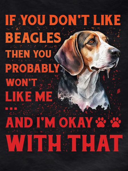 Beagle funny saying dog