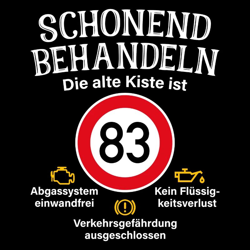 83. Geburtstag Schonend Behandeln 83 Alte Kiste 83