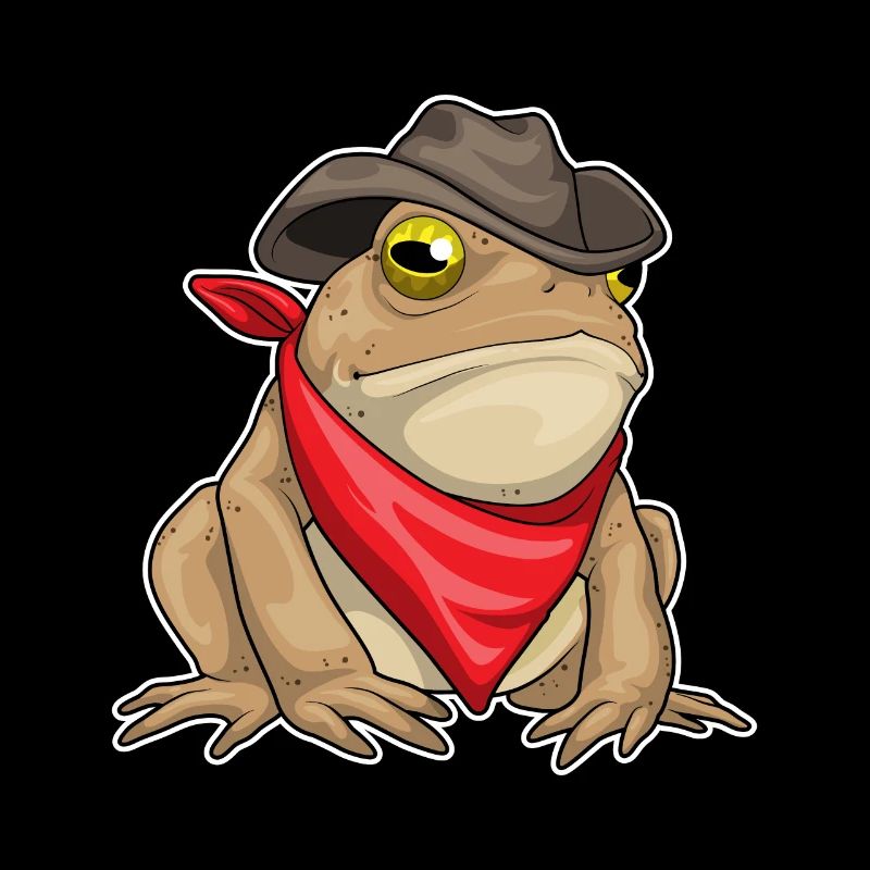 Frosch Cowboy Cowboyhut