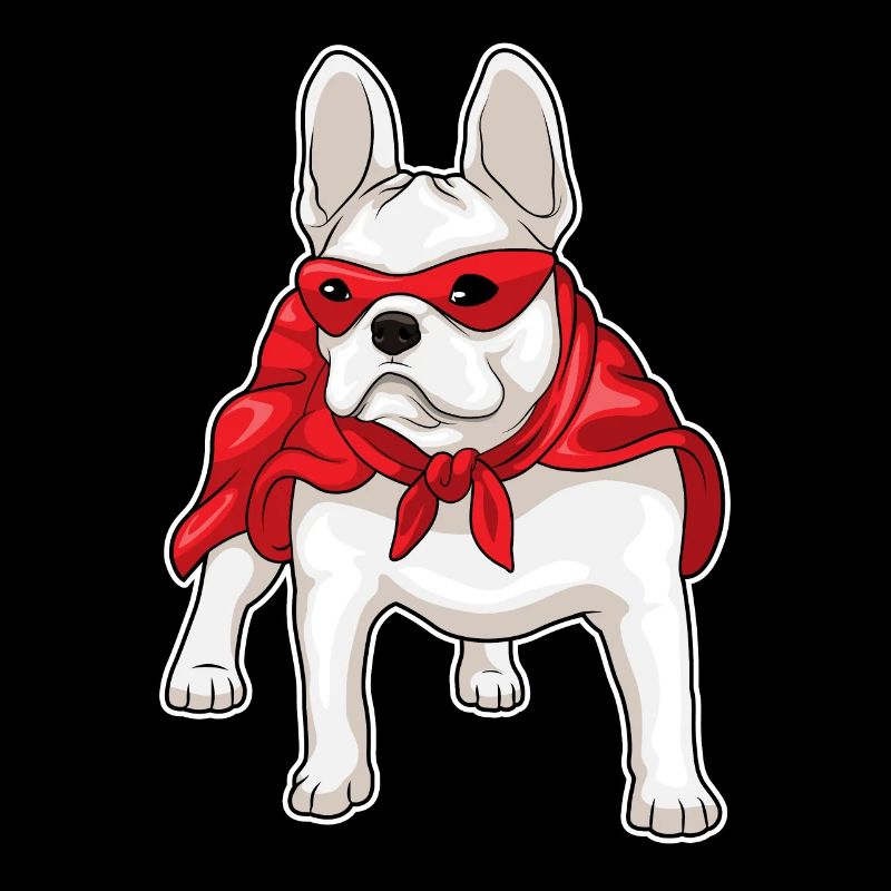 Masque de cape de bouledogue français