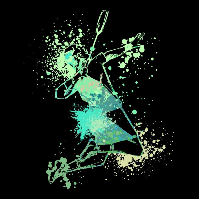 Splash Badminton player