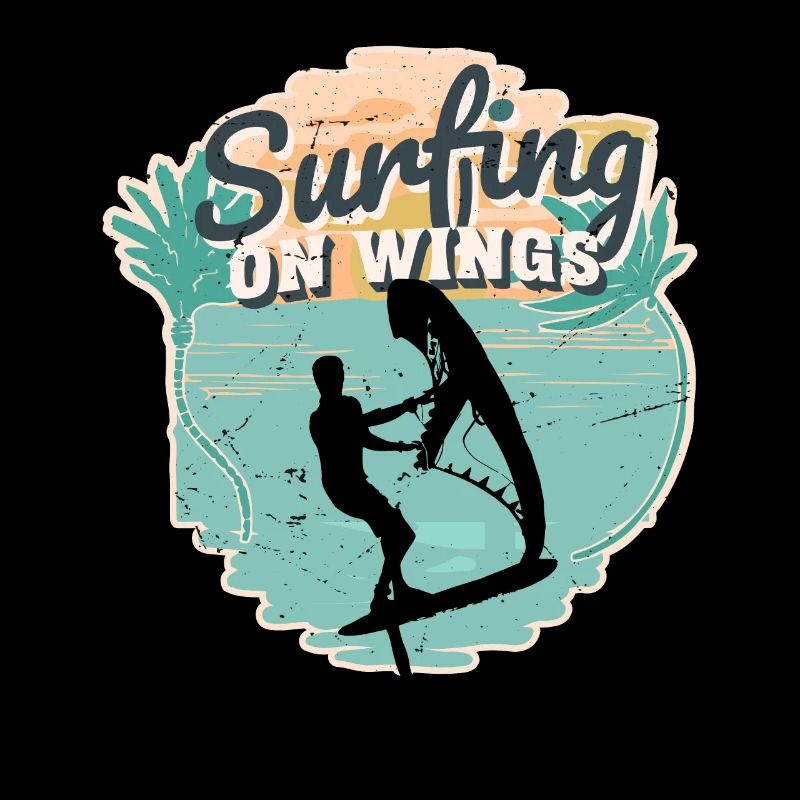 Surfing on Wings Hydrofoil Wingfoil Wingfoiling