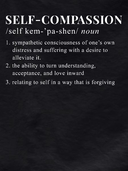Mindfulness Saying Self Compassion