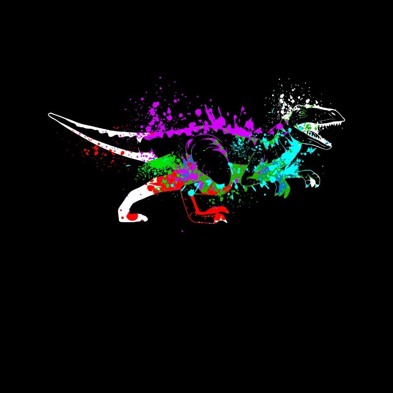Splash art Dinosaur velociraptor