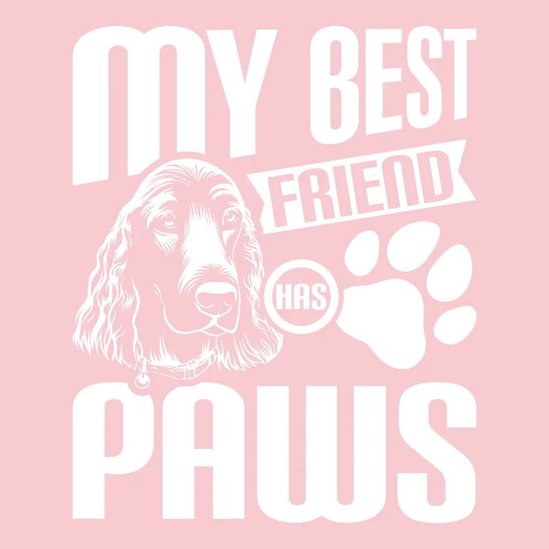 My best fruebd has paws cocker spaniel