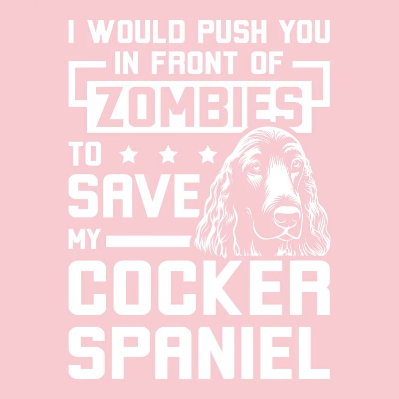 Vous pousser devant les zombies cocker spaniel