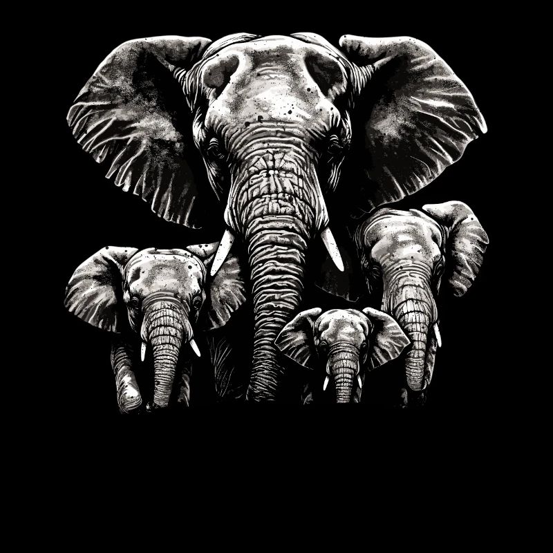 Elephant Daddy 3 children