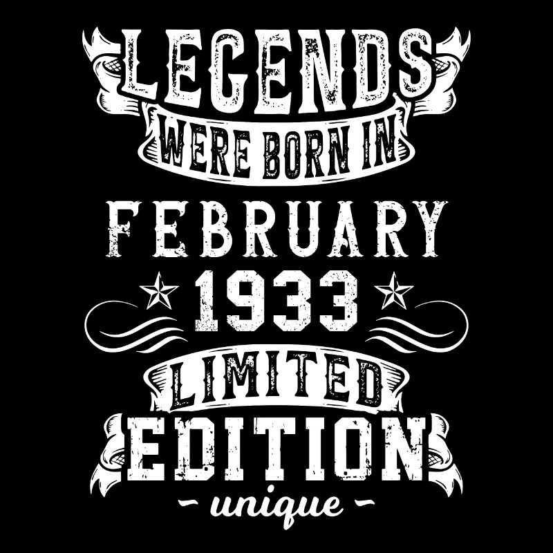 Anniversaire: Février 1933 année, Edition limitée