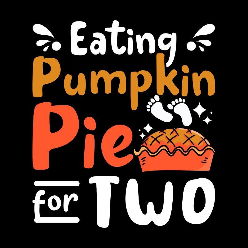 Pregnancy Thanksgiving Eating pumpkin pie for two